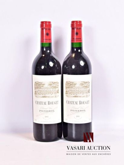 null 2 bouteilles	Château ROUGET	Pomerol	1995
	Et. impeccables. N : mi/bas goulo...
