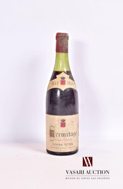 null 1 bouteille	HERMITAGE mise Louis Max nég.		1955
	Et. tachée. N : 4,5 cm.		
