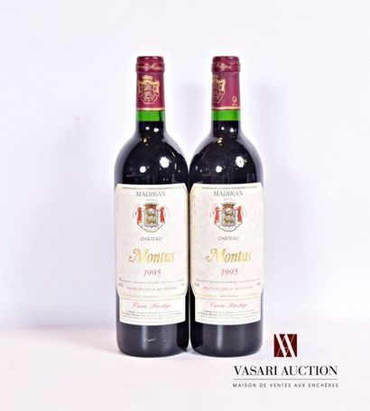 null 2 bouteilles	MADIRAN "Cuvée Prestige" mise Château Montus 		1995
	Et. tachées....