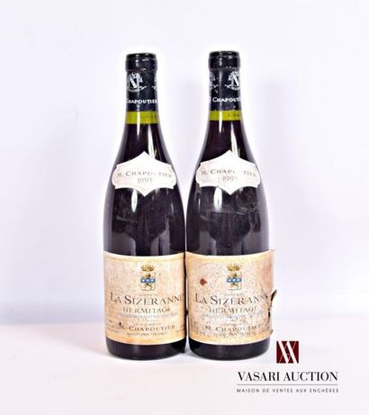 null 2 bouteilles	HERMITAGE "La Sizeranne" mise Chapoutier		1995
	Et. tachées, 1...