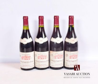 null 4 bouteilles	MÂCON SUPÉRIEUR ROUGE Domaine du Bicheron mise Daniel Rousset		1990
	Et....