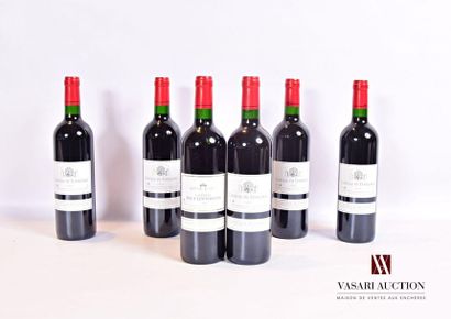 null Lot de 6 bouteilles comprenant : 		
5 bouteilles	Château DE FUSSIGNAC	Bordeaux...