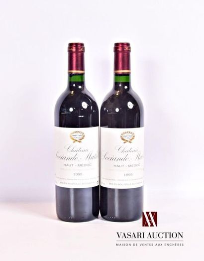 null 2 bouteilles	Château SOCIANDO MALLET	Haut Médoc	1995
	Et. un peu tachées. N...