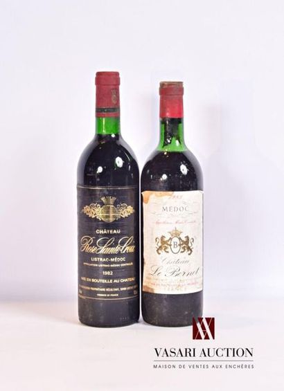null Lot de 2 bouteilles comprenant :		
1 bouteille	Château ROSE SAINTE-CROIX	Listrac...