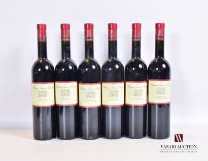 null 6 bouteilles	Château VIEUX L'ESTAGE	Bordeaux 	1999
	Et. un peu tachées. N :...