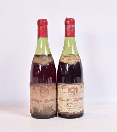 null 2 bouteilles	CHASSAGNE MONTRACHET mise Michel Niellon		1974
	Et.: 1 tachées...