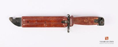 null Baïonnette de fusil d'assaut AKM, lame de 14,5 cm, crantée, poignée et fourreau...