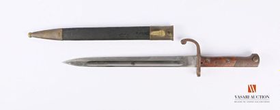 null Baïonnette Mauser modèle 1908 pour le Brésil, lame de 29,7 cm, à dos plat et...