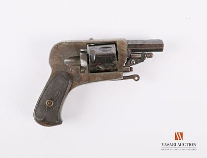 null Revolver de poche hammerless, canon octogonal, barillet flutée à cinq chambres...