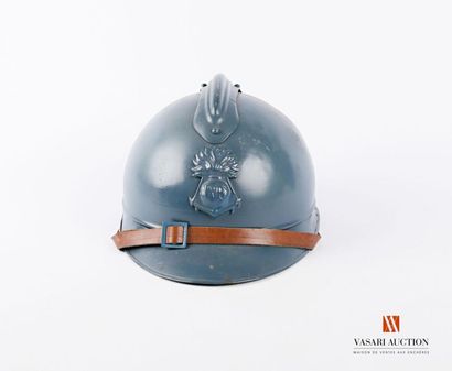 null Armée française : casque Adrian modèle 1915, attribut des troupes coloniales,...