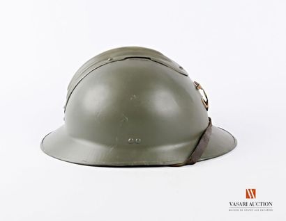 null Armée française : casque Adrian modèle 1926, attribut laiton des troupes coloniales,...
