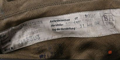 null parachute dorsal de pilote de la Luftwaffe, « Rückenfallschirm », dossier en...