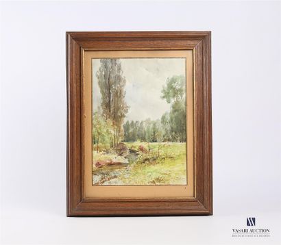 null TAUZIN Louis (1842-1915)

Poplar Landscape

Watercolour

Signed lower right

33...