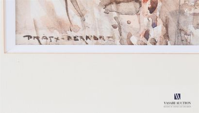 null PRATX Bernard (1897-1980)

Cypress Alley

Watercolour on paper

Signed lower...