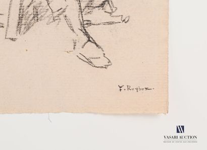 null ROYBET Ferdinand (1840-1920)

Mousquetaire assis 

Fusain sur papier

Signé...