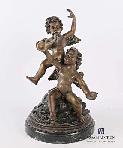 null MARIOTON Eugene (1854-1933), according to

Group of cherubs with pibole and...