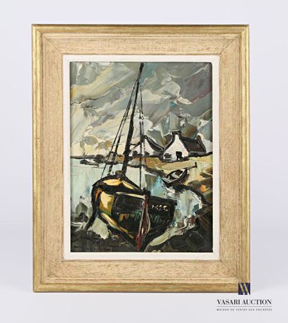 null BERNADAC Elie (1913-1999)

Sailboat and boat at low tide in Brittany

Oil on...