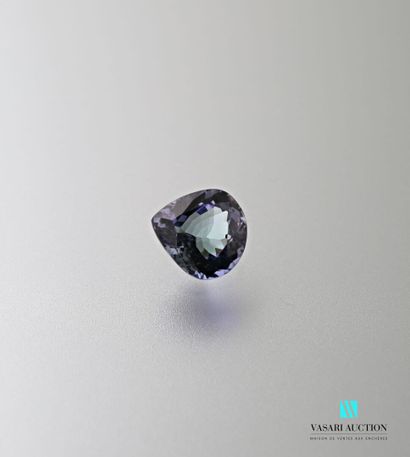 null Pear Tanzanite on paper of 2,33 carats with its GIA certificate of January 14,...