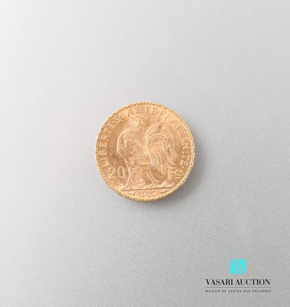 null Pièce en or, 20 francs, République Française, 1912

Poids : 6,44 g
