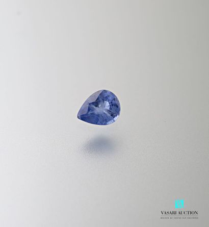 null Pear sapphire on 1.41 carat paper with its GFCO certificate of 13 August 2020...