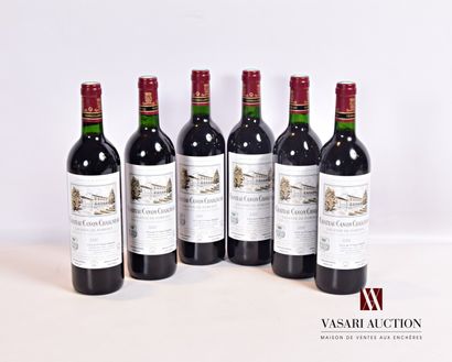 null 6 bouteilles	 Château CANON CHAIGNEAU	Lalande de Pomerol	2000

	Et/ excellentes....