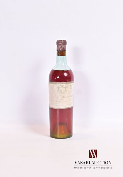 null 1 bouteille	Château SUDUIRAUT	Sauternes 1er GCC	1937

	Et. fanée et tachée mais...