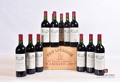 null 12 bouteilles	Château LOUDENNE	Médoc CB	1995

	Et.: 8 impeccables, 4 avec petits...