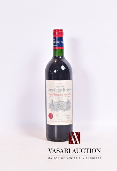 null 1 bouteille	Château GRAND CORBIN DESPAGNE	St Emilion GC	2001

	Et. tahée mais...