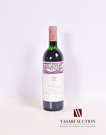 null 1 bouteille	Château MOUTON ROTHSCHILD	Pauillac 1er GCC	1988

	Et. de K. Haring,...