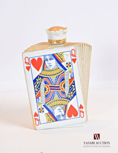 null Carafe vide en forme de cartes à jouer pour Cognac XO FRAPIN en porcelaine 	

En...