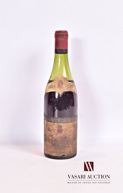 null 1 bouteille	CLOS DE VOUGEOT mise Louis Max nég.		1959

	Et. très tachée mais...