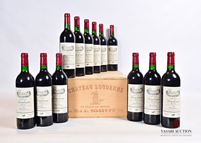 null 12 bouteilles	Château LOUDENNE	Médoc CB	1996

	Et. impeccables. N : 6 bas goulot,...