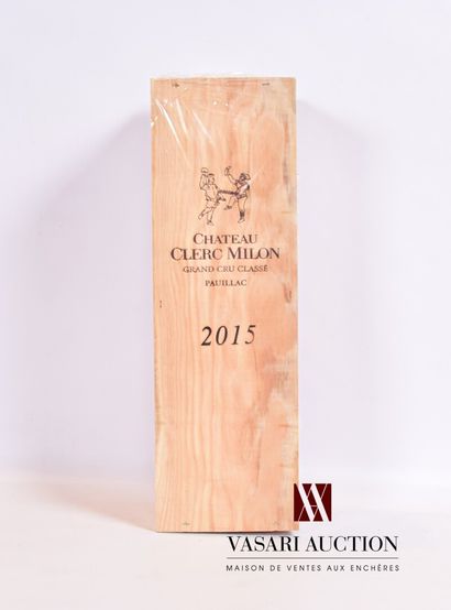1 magnum	Château CLERC MILON	Pauillac GCC	2015

	CBO...