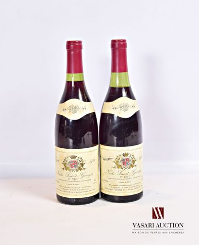 null 2 bouteilles	NUITS ST GEORGES 1er Cru mise par L. Métairie nég.		1982

	Et....