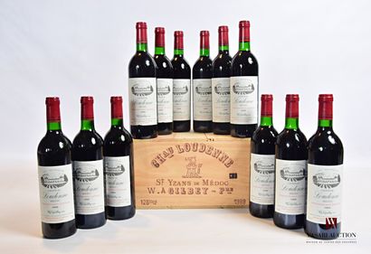 null 12 bouteilles	Château LOUDENNE	Médoc CB	1989

	Et.: 10 impeccables, 2 à peine...