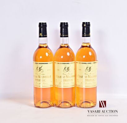 null 3 bouteilles	MONBAZILLAC "Cuvée Prestige" mise Château MALFOURAT		2005

	Et....