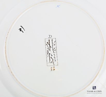 null BORDEAUX - Manufacture Jules Vieillard

Fine earthenware plate, Eugène Millet's...
