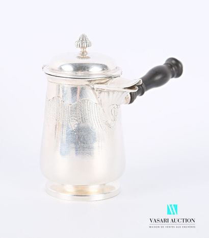 null Selfish silver jug with a body decorated with wavelets, a spout underlined with...