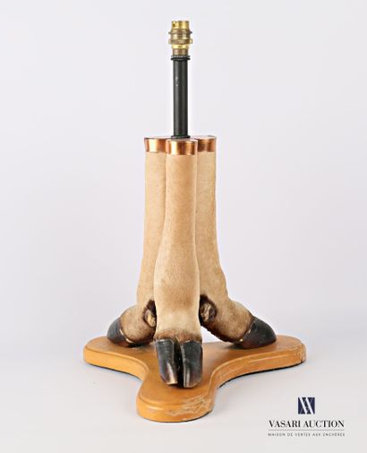 null Lamp stand, the shaft consisting of three legs of antelope (Antilopidae spp.,...