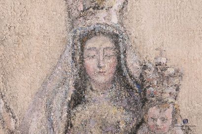 null VON HUMBEECK-PIRON Marie (1888-1969)

Virgin and Child crowned enthroned on...