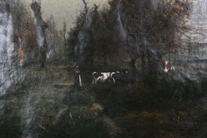 null CHABRY Léonce (1832-1882)

Animated undergrowth view

Oil on canvas

Signed...