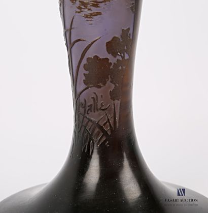null GALLÉ Émile (1846-1904) 

Vase de forme balustre en verre à décor multicouche...