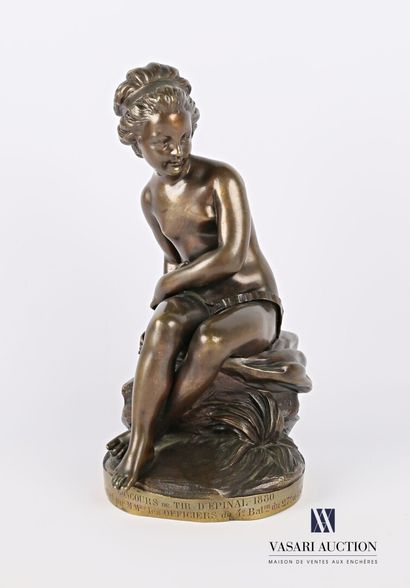 null Ecole française du XIXème siècle

Jeune fille à l'arc

Sujet en bronze à patine...