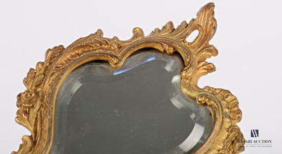 null The bevelled mirror, with its bevelled shape, is hemmed with waves, foliage...