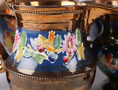 null JERSEY

Earthenware set in copper enamel with polychrome relief decoration of...