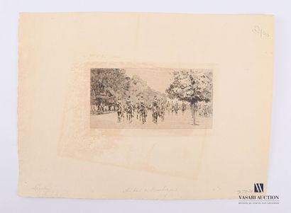 null THE RAT Paul Edme (1849-1892), according to

In the Bois de Boulogne

Dry point

(heavy...