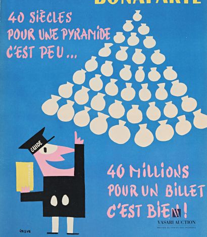 null Lot de deux affiches de la loterie nationale comprenant :

-Une affiche « Bonaparte...
