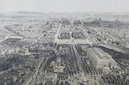 null BENOIST Félix, dessinateur et J. Arnoult, graveur

Paris en 1860 - Vue à bol...