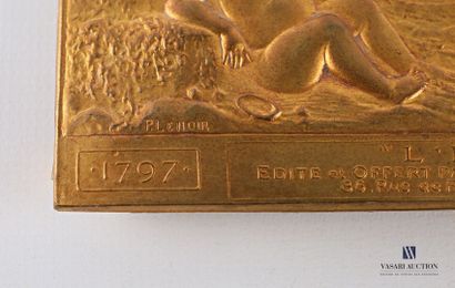 null Set of four brass plates, two of which are marked Le Printemps et L'Eté d'après...