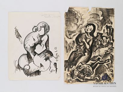 null REJAS Pablo (XXème siècle)

Lot de deux dessins sur papier représentant des...